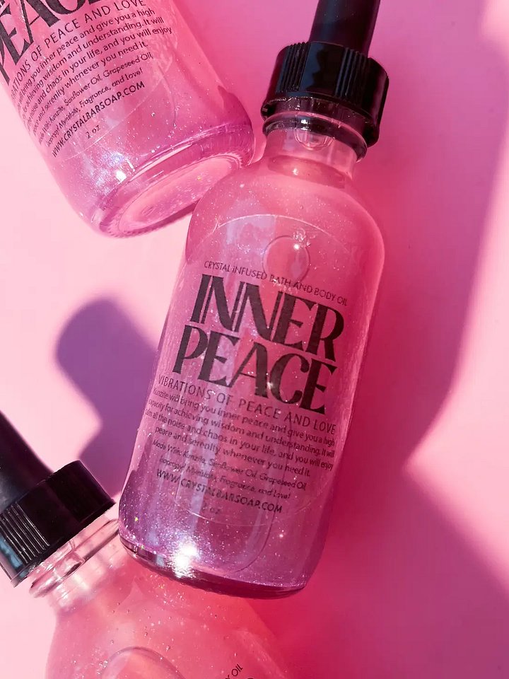 Inner Peace Crystal Infused Bath and Body Oil product image (1)