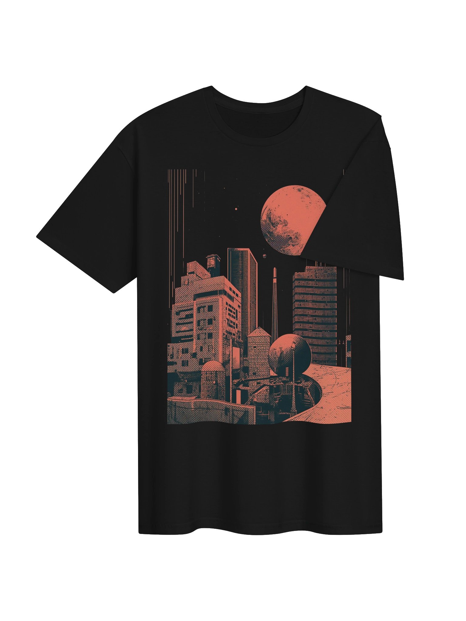 Retro Sci-Fi Skyline T-Shirt product image (2)