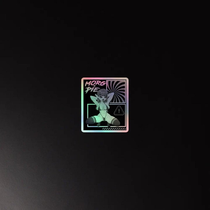 Holo B&W Squat Sticker product image (2)