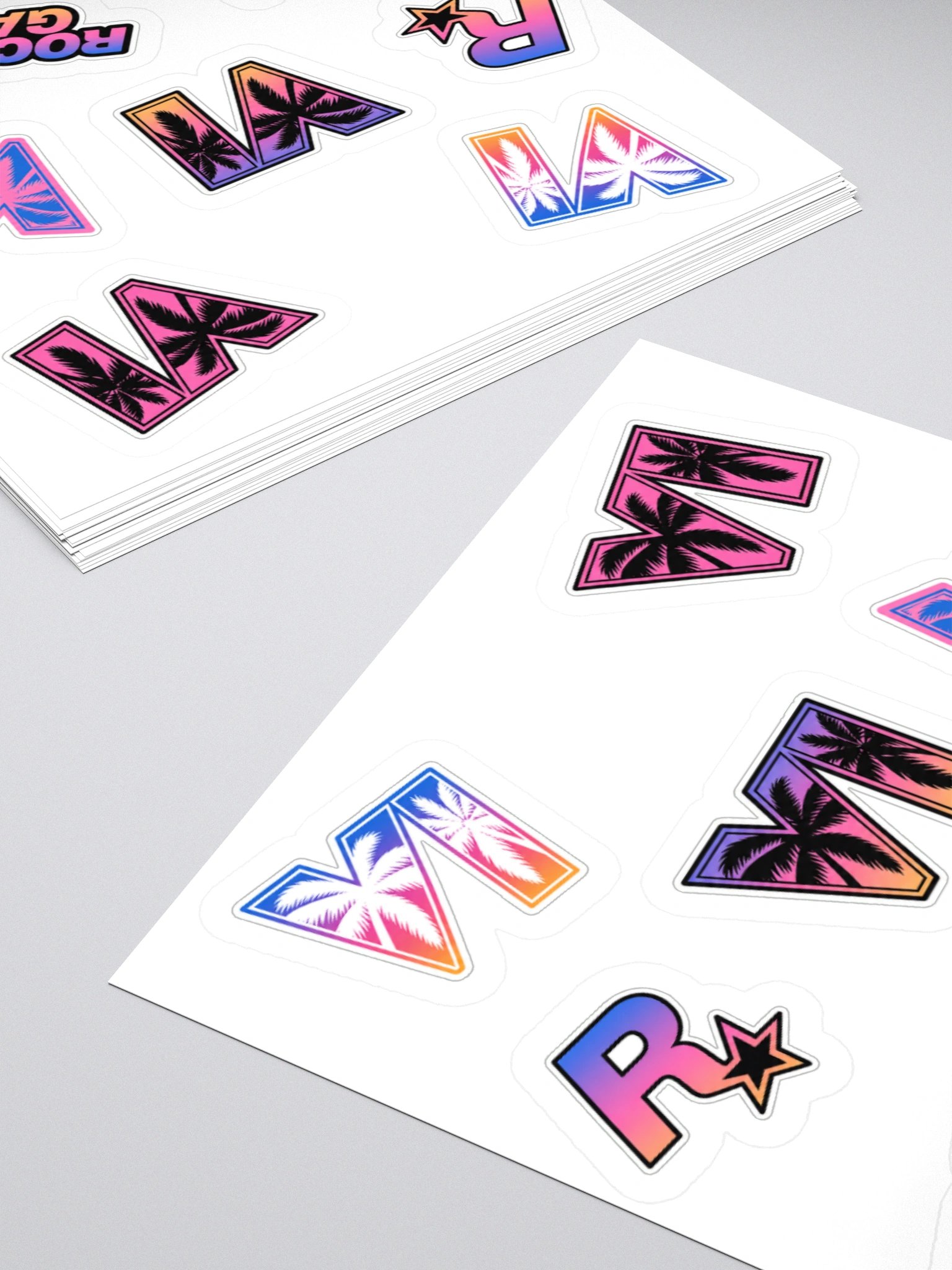 GTA VI Sticker Collection | Grand Theft Auto 6 Kiss Cut Stickers product image (4)