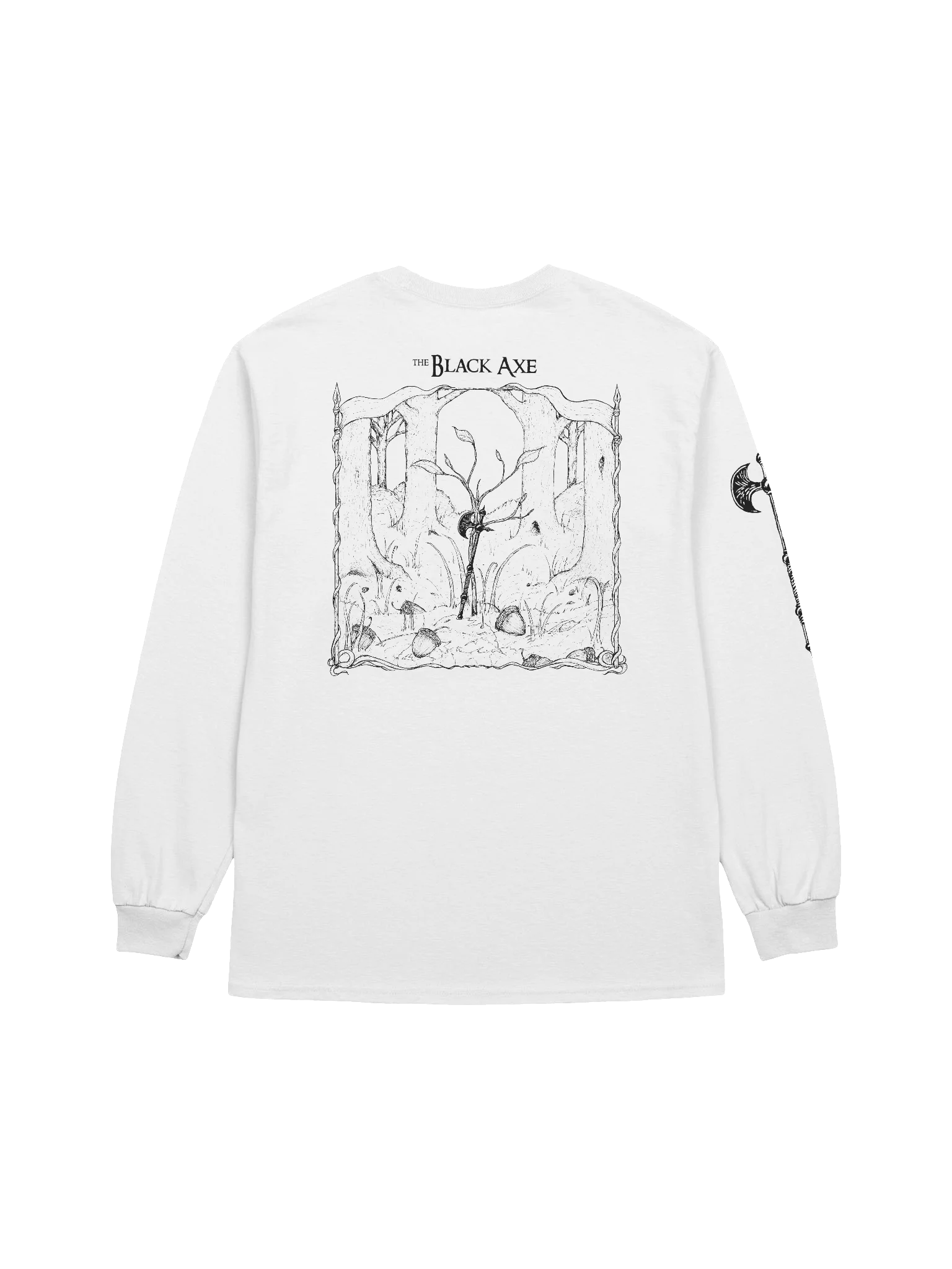 Black Axe White LS product image (2)