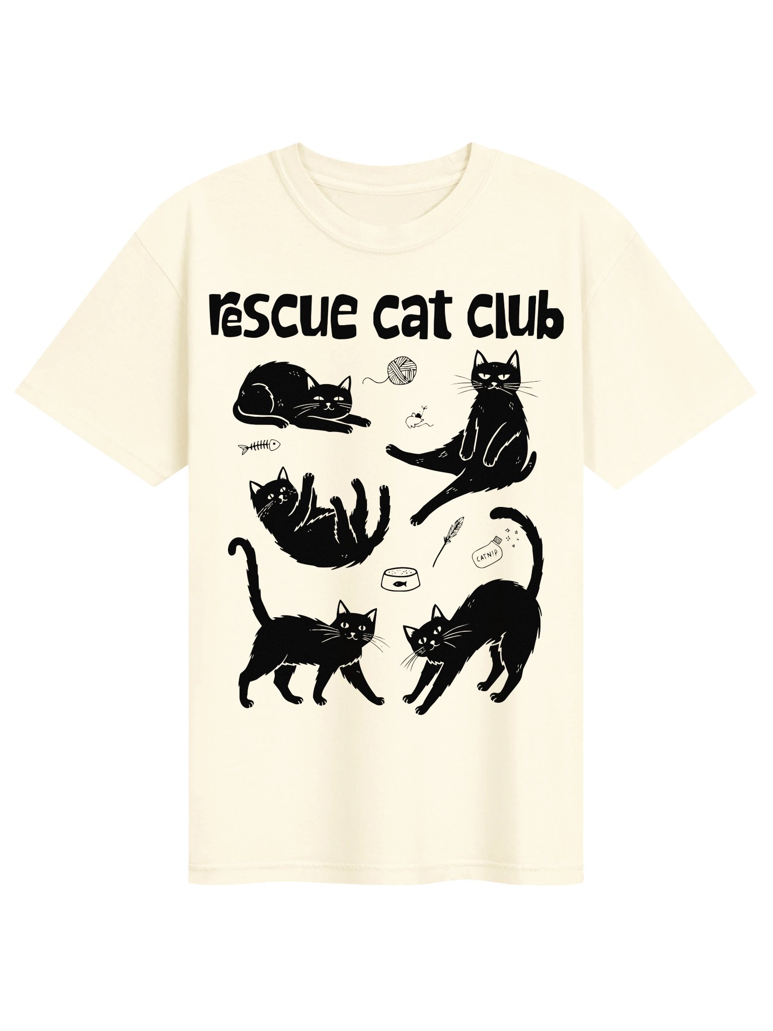 Rescue Cat Club T Shirt product image (11)
