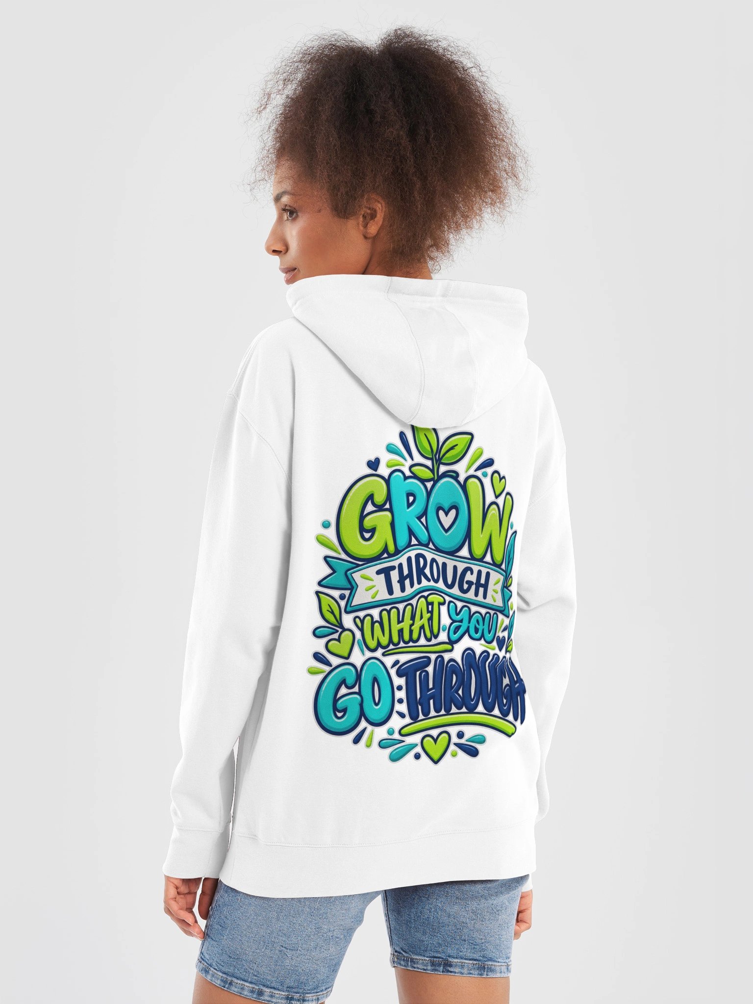 Inspirational Hoodie - Grow Through What You Go Through product image (4)