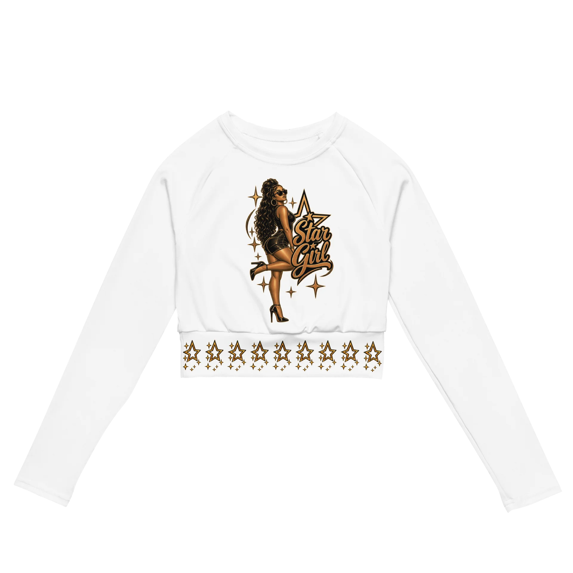 Star Girl All-Over Print Crop Top product image (2)