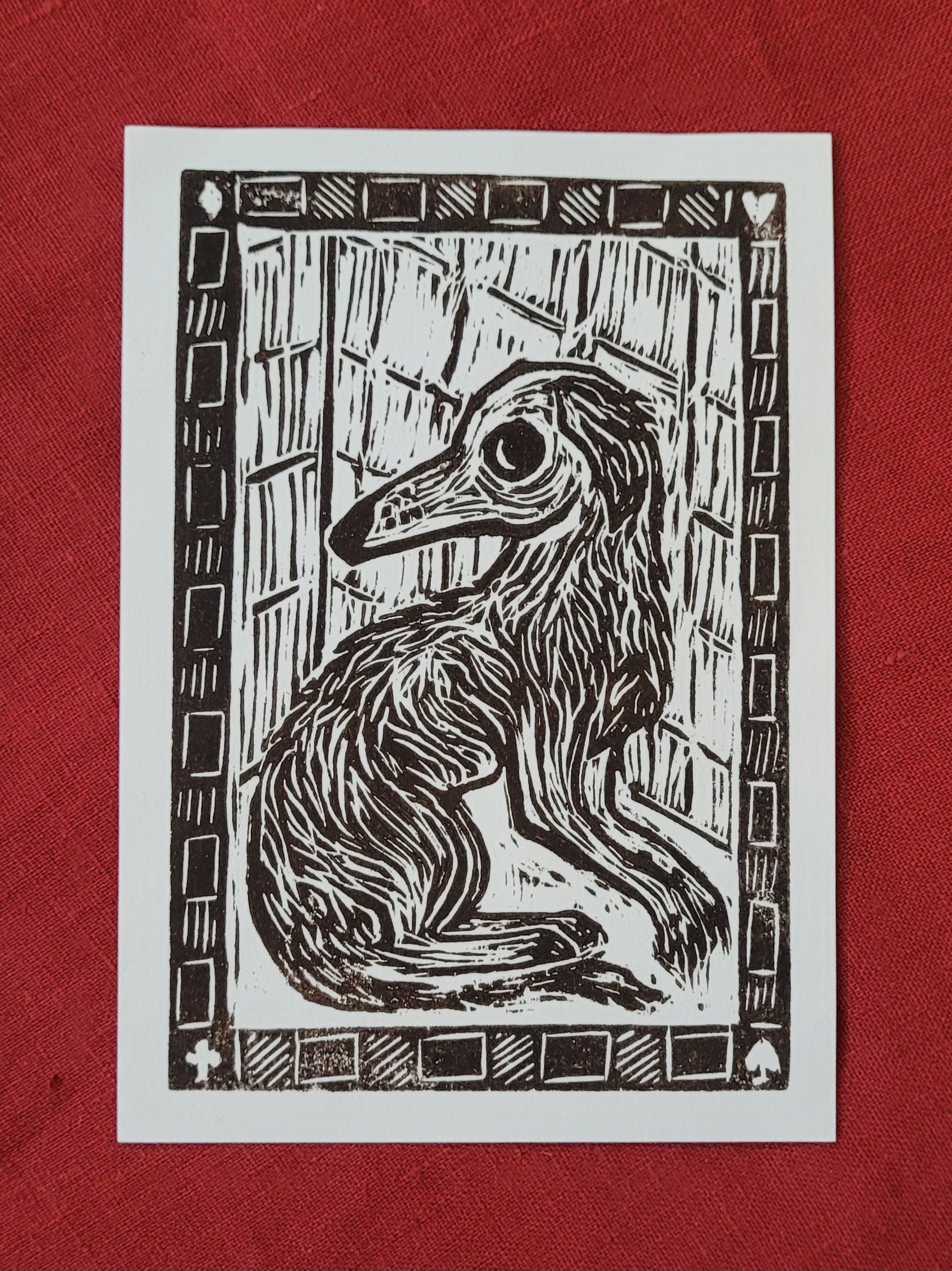 Borzoi Woodcut Print product image (1)