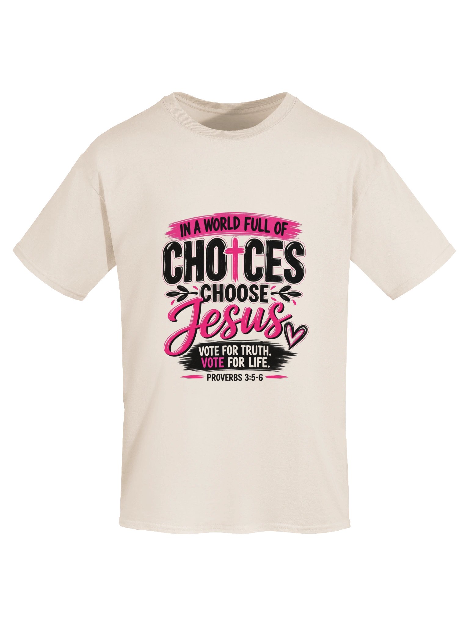Choose Jesus Pink Faith Graphic Tee product image (9)
