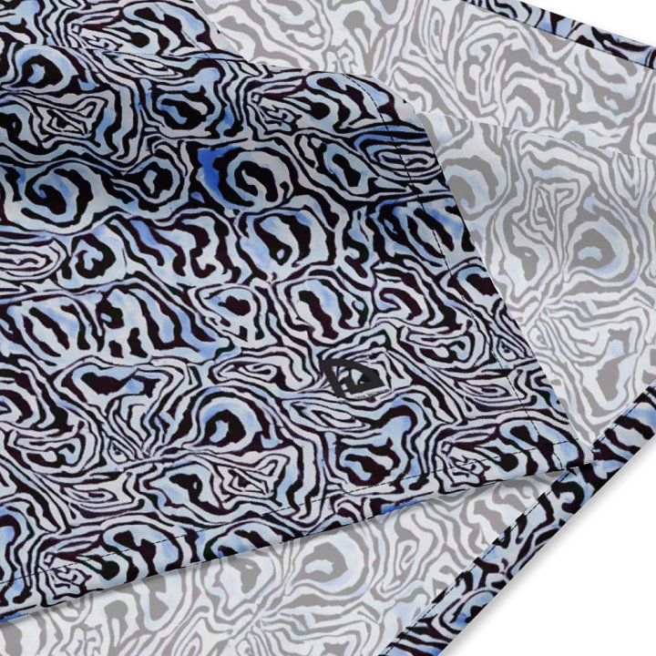 Blue Black Snake Pattern Bandana product image (4)