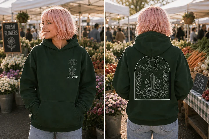 Midnight Botanica - Crystal Hoodie