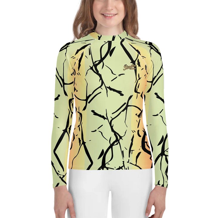 Youth Rash Guard /Enigma Lime-Orange product image (1)