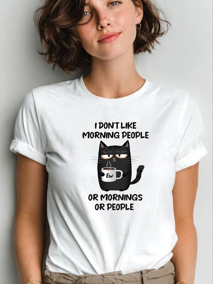 Grumpy Morning Cat Tee product image (16)