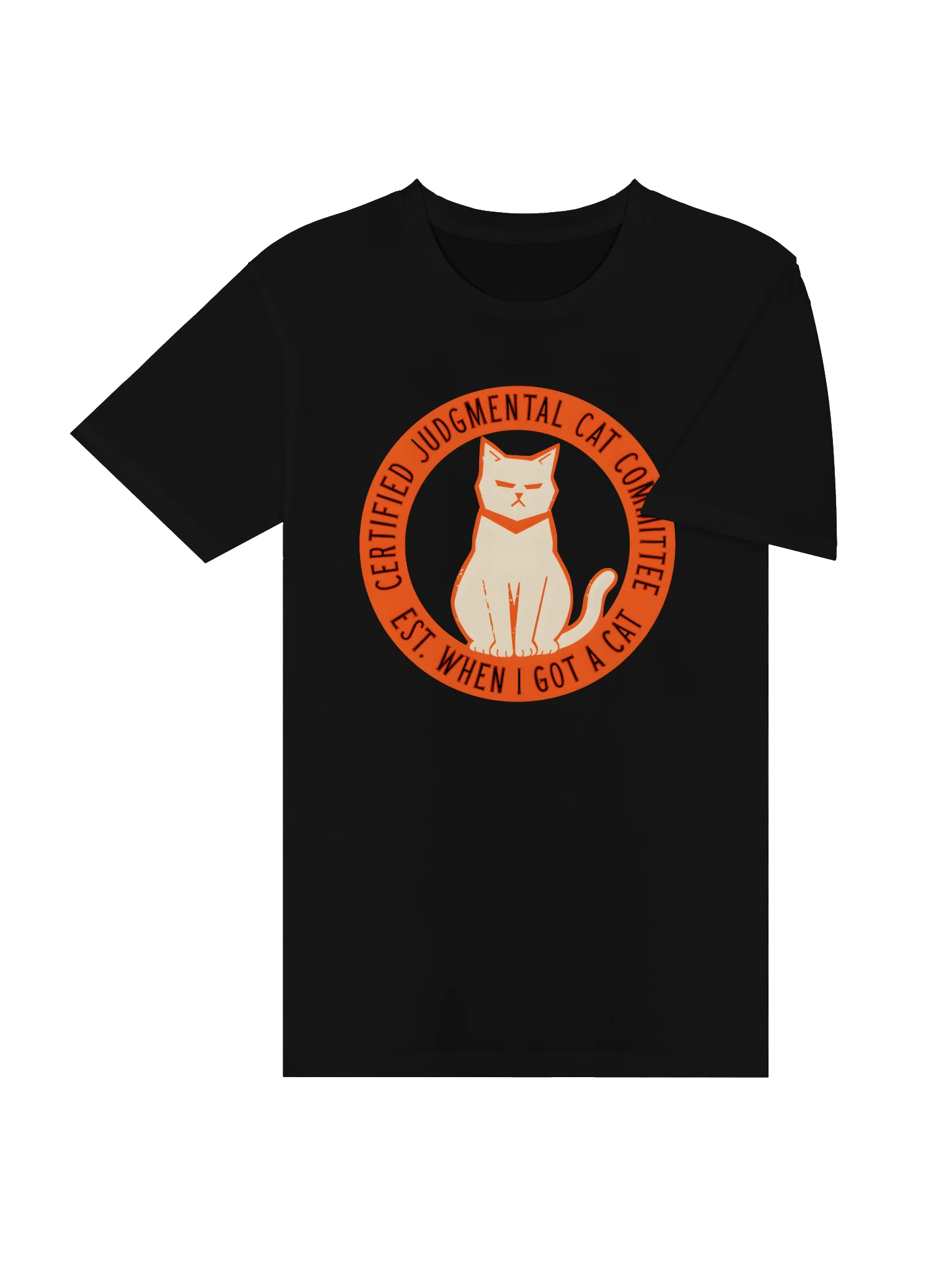 Certified Judgmental Cat T-Shirt – Funny Cat Lover Design product image (4)