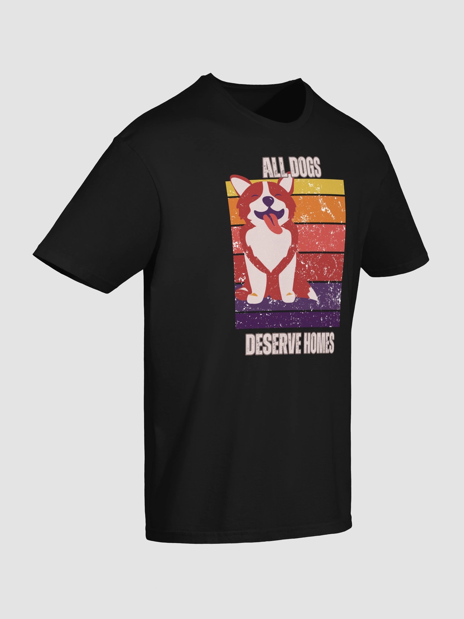 All Dogs Deserve Homes – Retro Dog Lover T-Shirt product image (7)