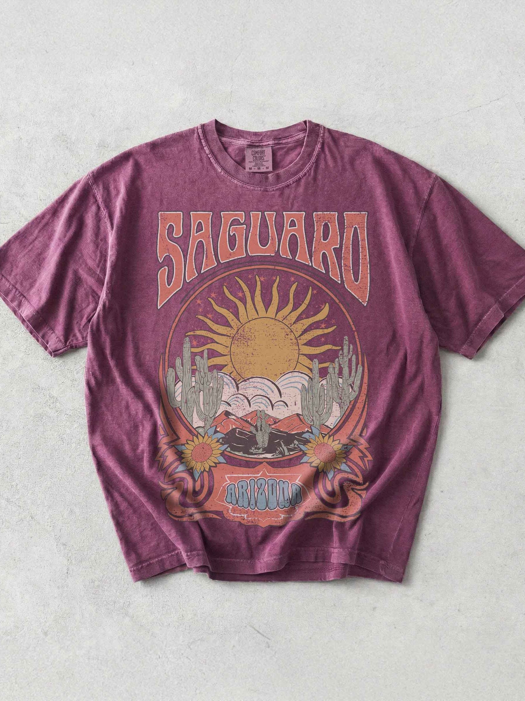 Saguaro National Park Arizona Shirt – Vintage Desert Cactus Sunset Retro Travel Tee product image (1)