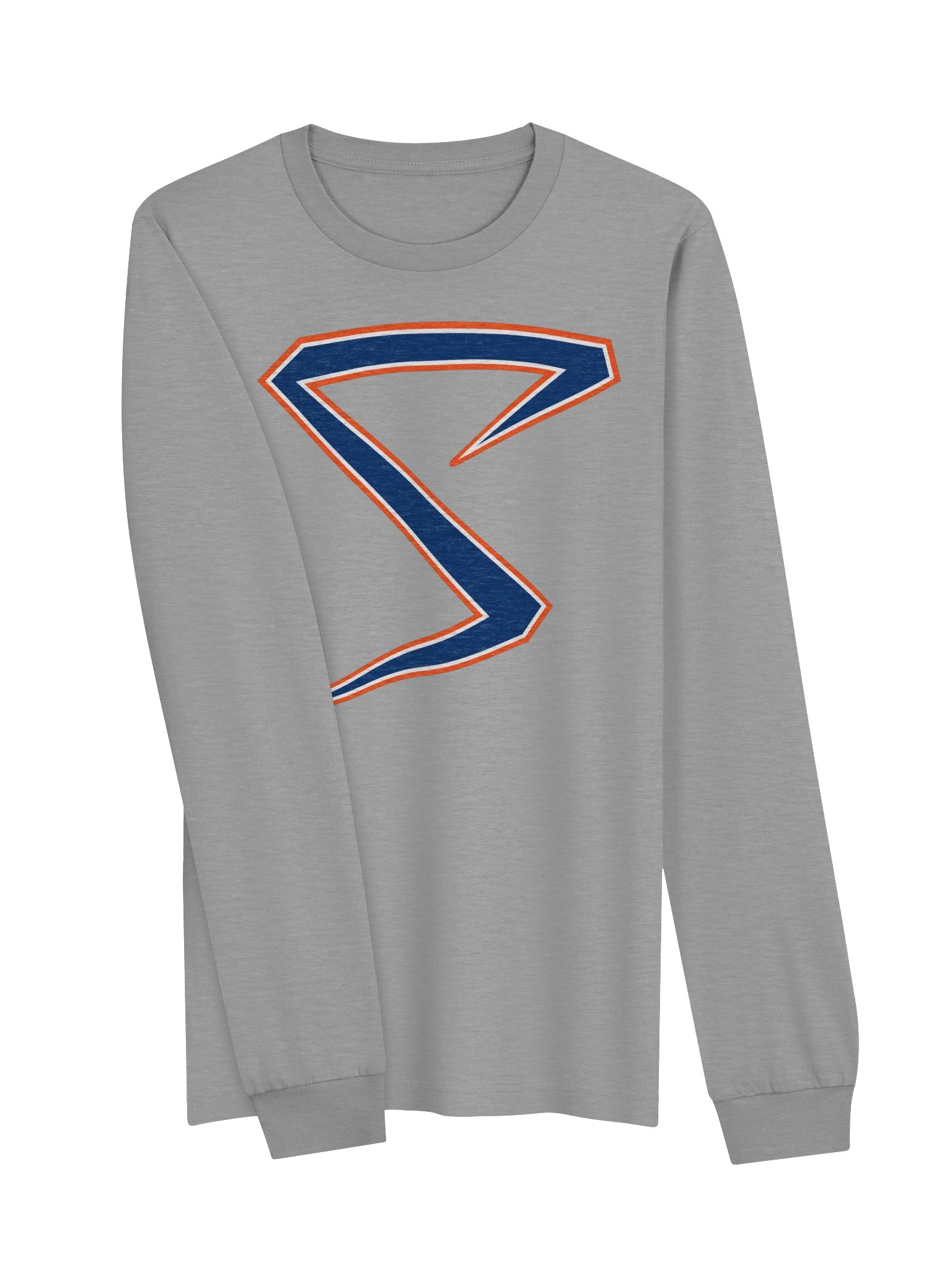 Midwest Sluggers S-Logo-Navy Unisex Long Sleeve Tee product image (3)