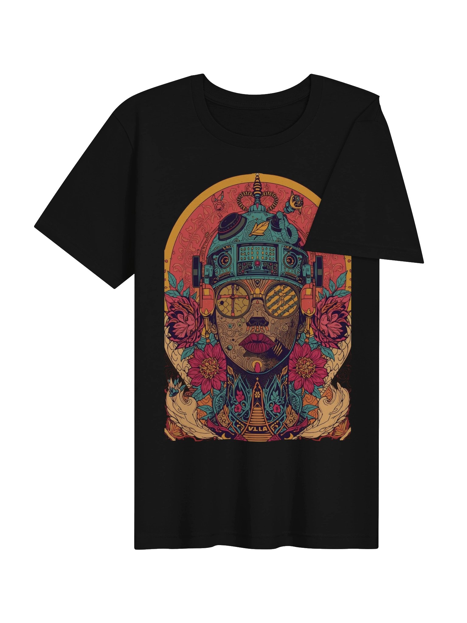 Psychedelic Cyber Bloom Supersoft Tee product image (7)