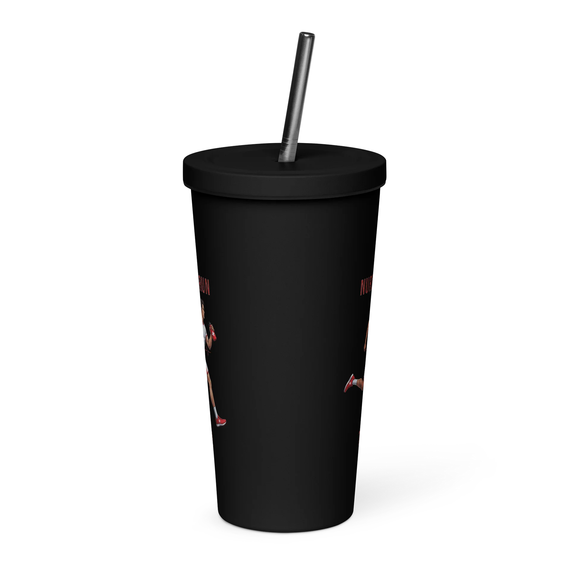 Nurse Athlete Tumbler with Straw | Mens Running Edition product image (4)