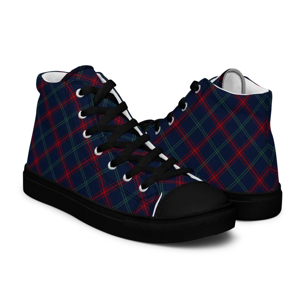 Lynch Tartan Men's High Top Shoes product image (7)