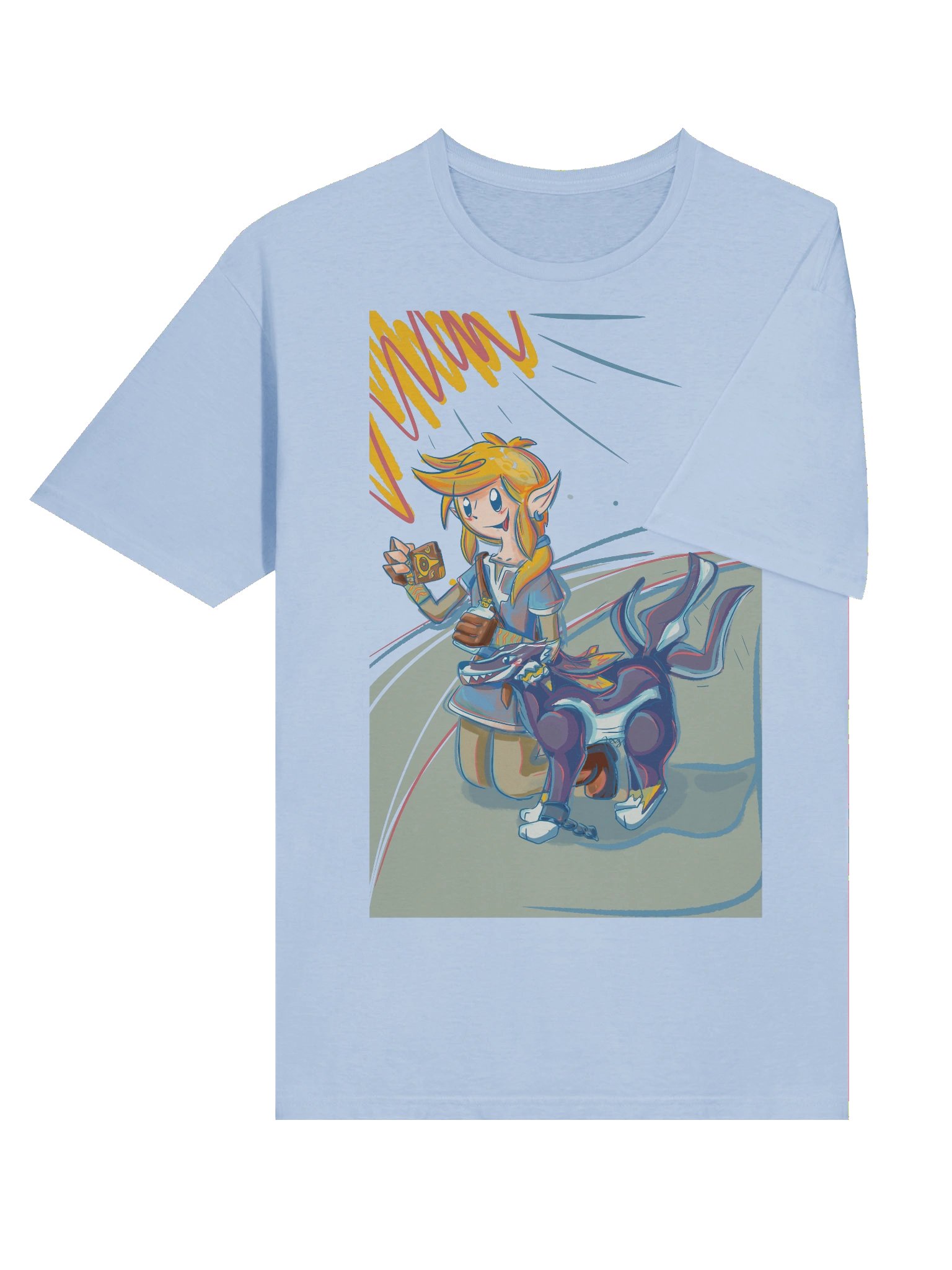 Wolf Companion Scribble T-Shirt product image (6)