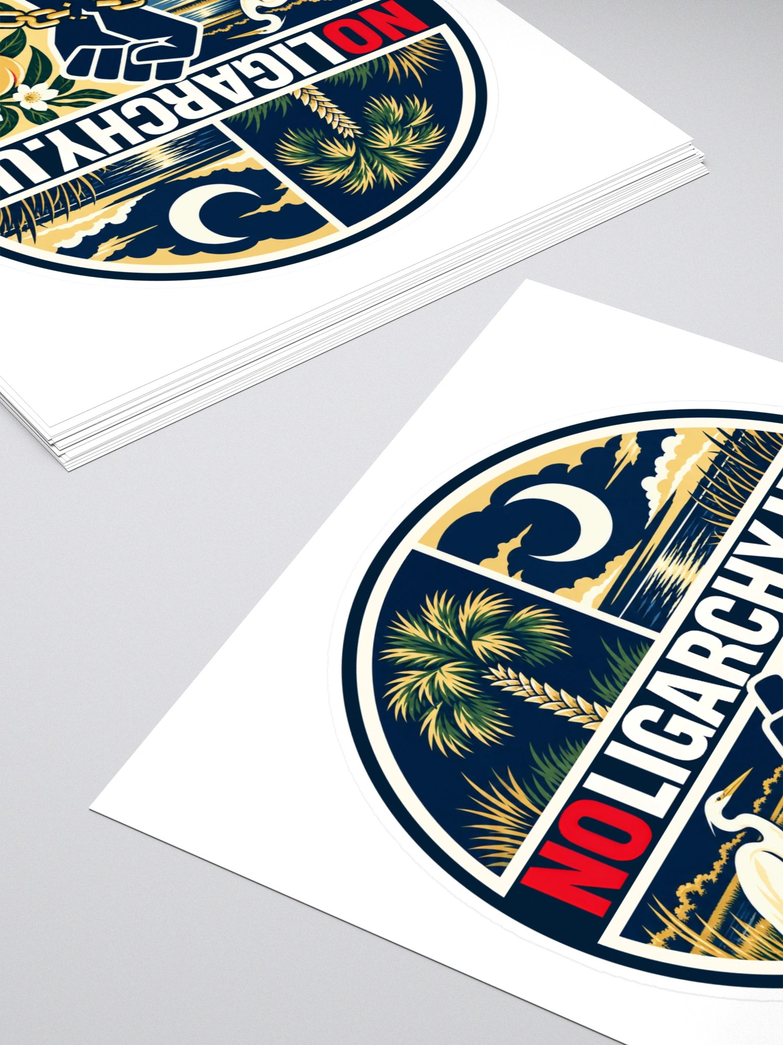 South Carolina NOLIGARCHY.US sticker product image (4)