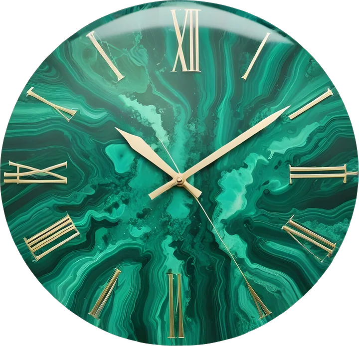 Aurora Verde - Clock Malachite png product image (1)