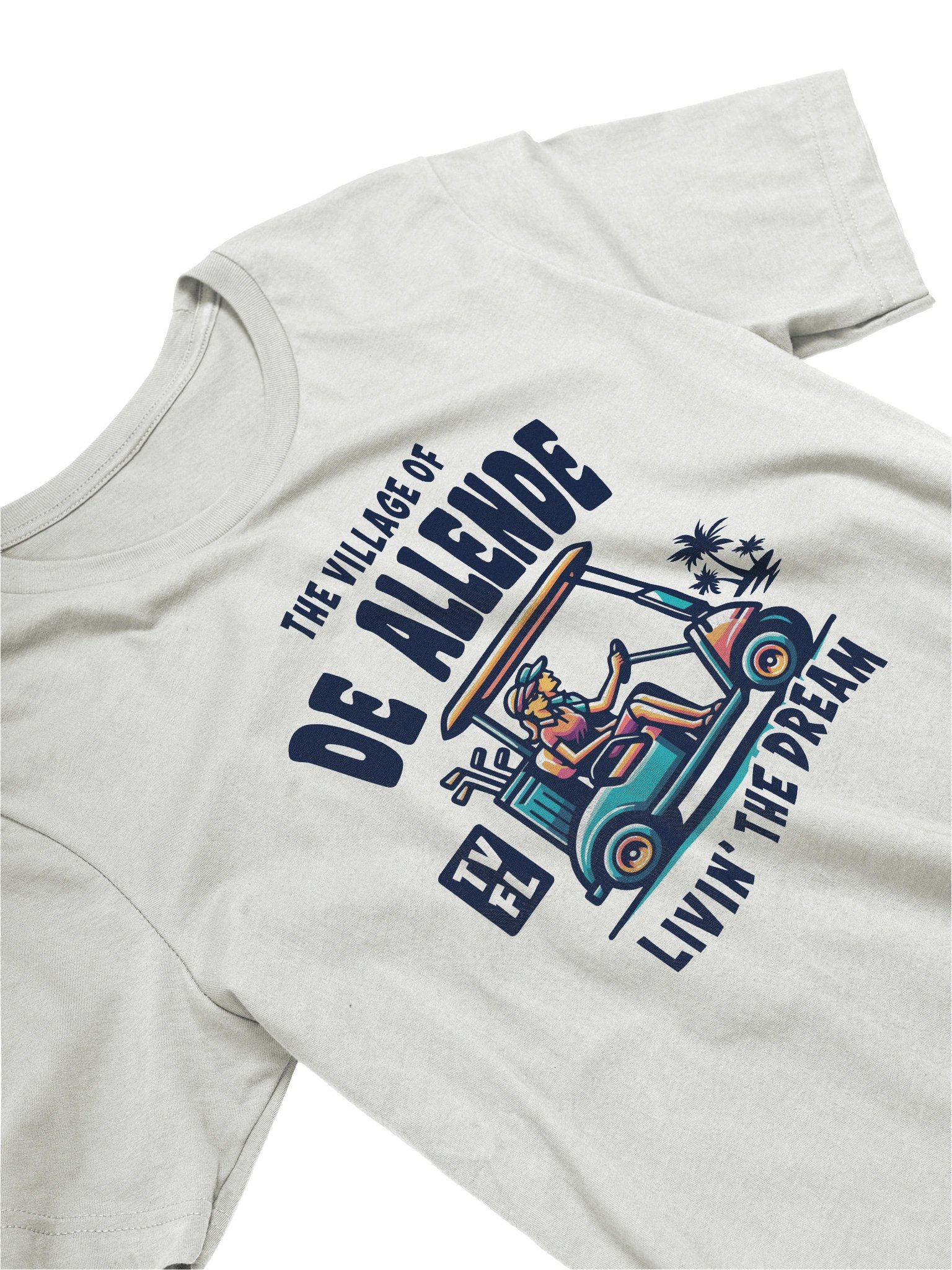 The Village of De Allende TV FL Golf Cart Design T-Shirt product image (22)