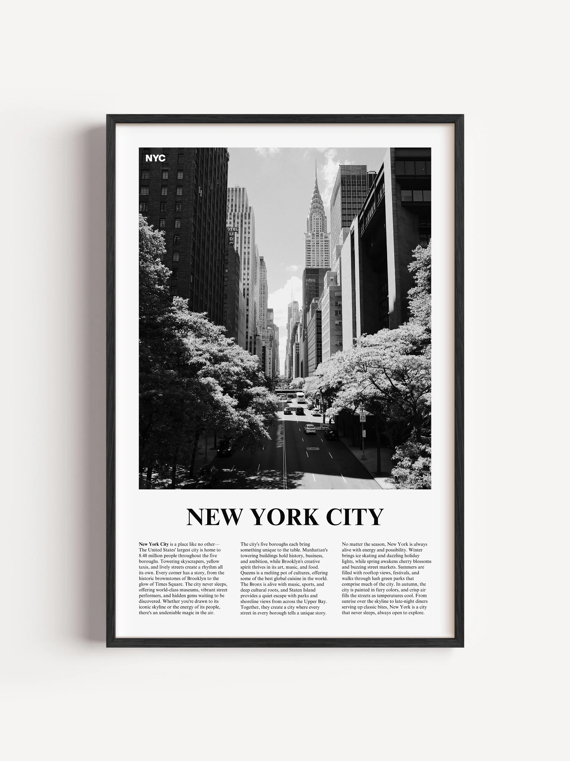 New York City 01 Newspaper Poster product image (1)
