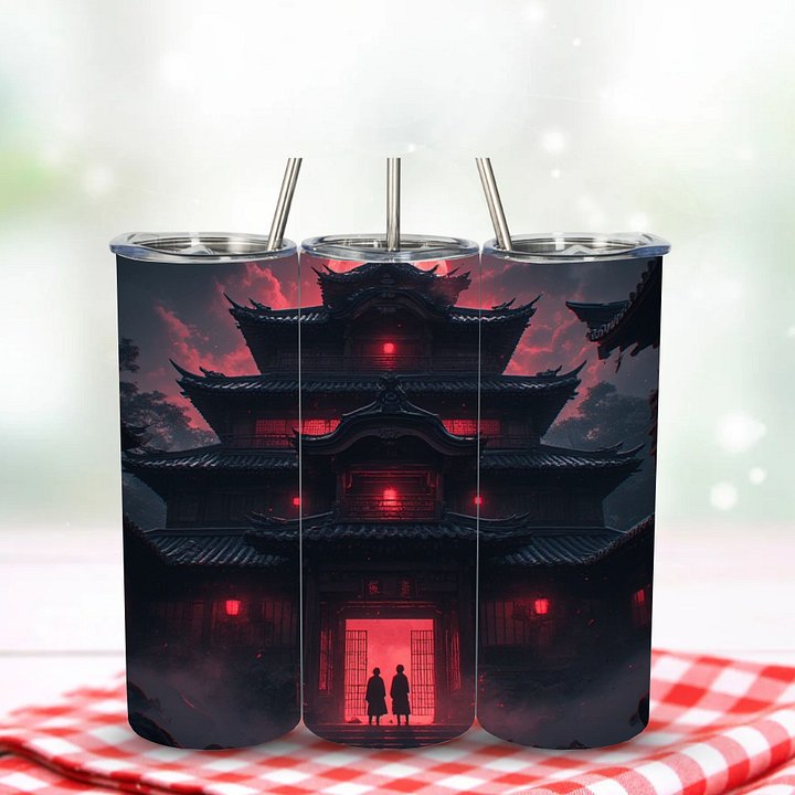 Haunted Japanese Pagoda Red Moon 20oz Tumbler product image (2)
