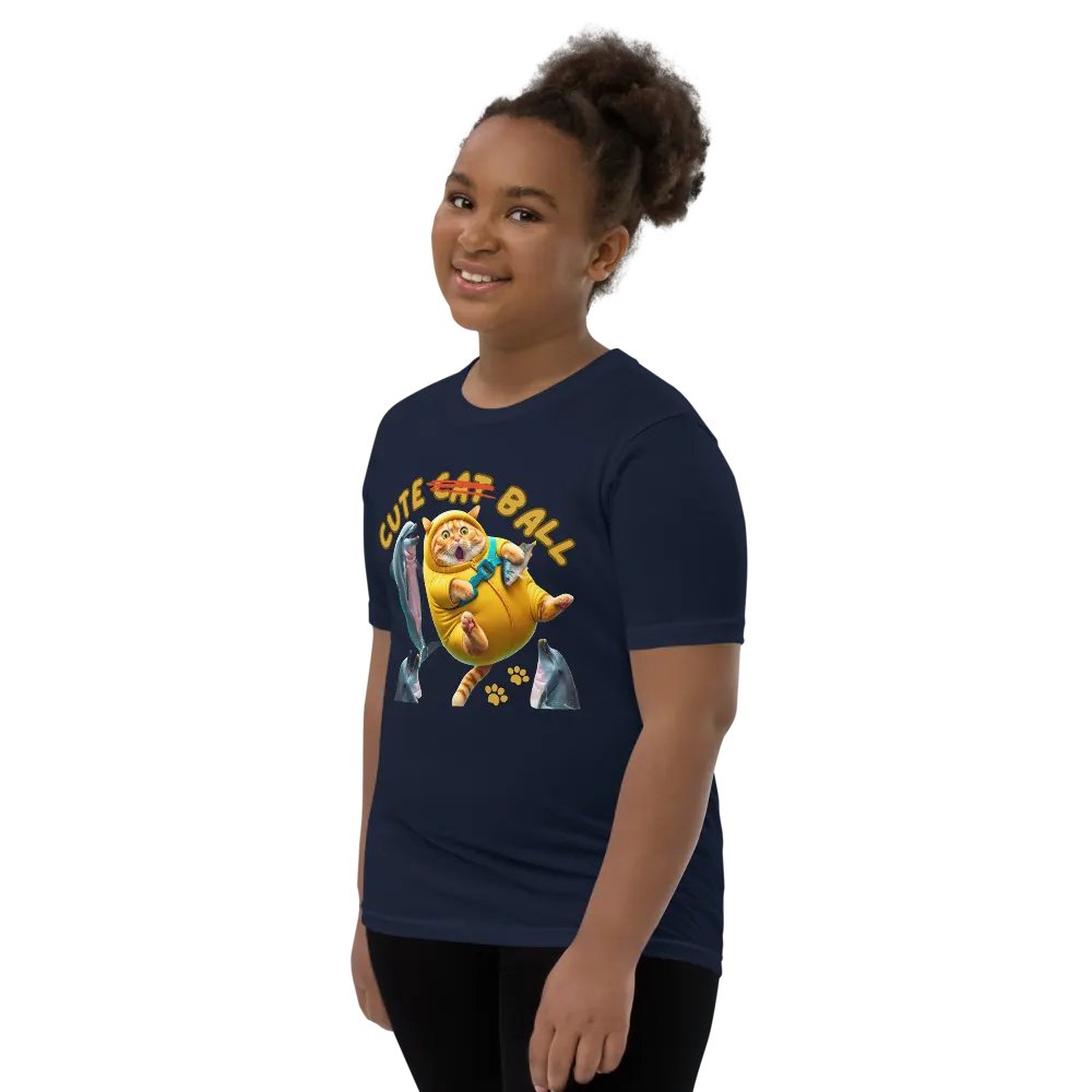 'Cute Not Cat But Ball' Youth T-Shirt 🙀🐬🏐 product image (153)