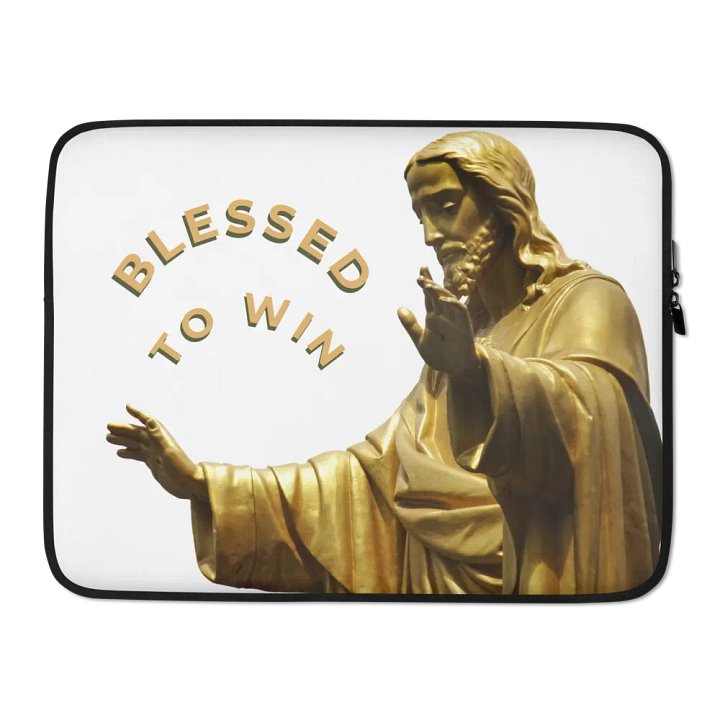 BLESSED TO WIN LAPTOP SLEEVE product image (2)