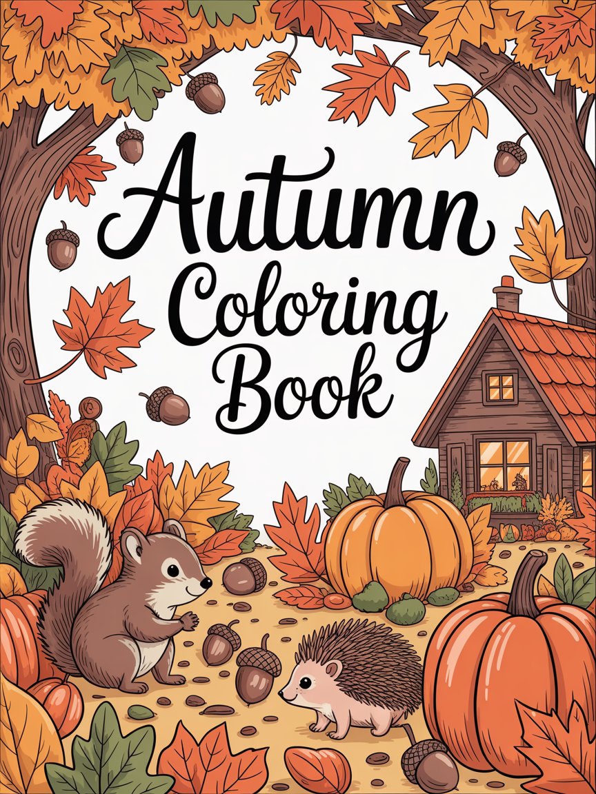 25 Autumn Coloring Pages product image (1)