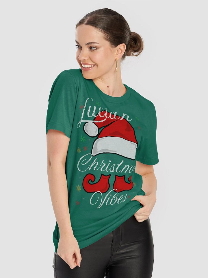 Festive Santa Hat and Elf Shoes T-Shirt product image (12)
