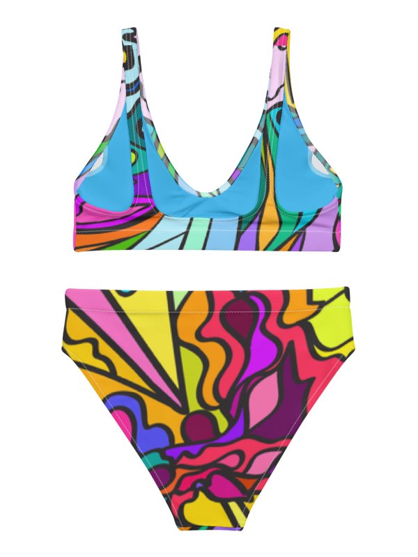 Sunset Swirls Recycled Bikini Set - Wave at Sunset product image (7)