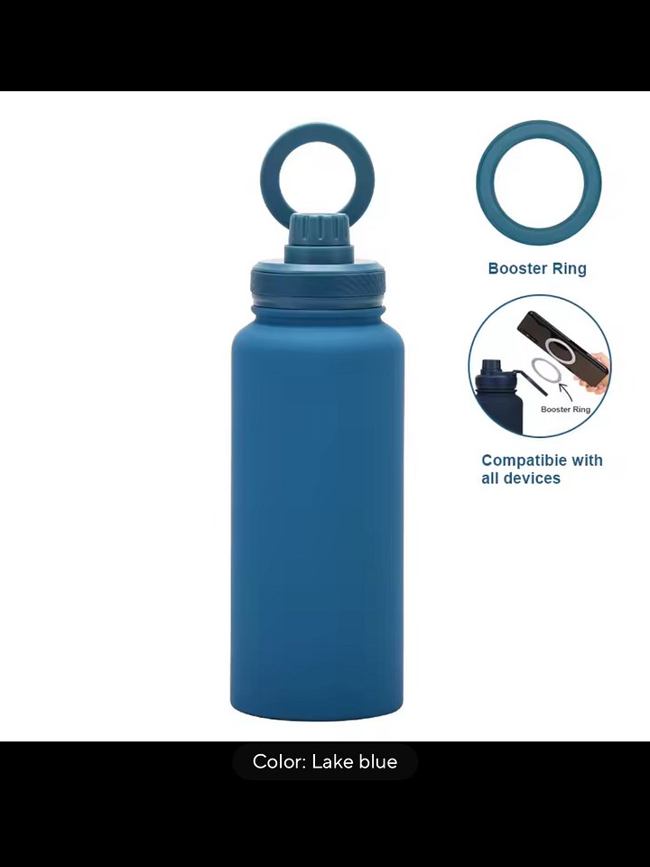 Deep Blue 32 oz. Magnetic Tag Safe Lid product image (1)