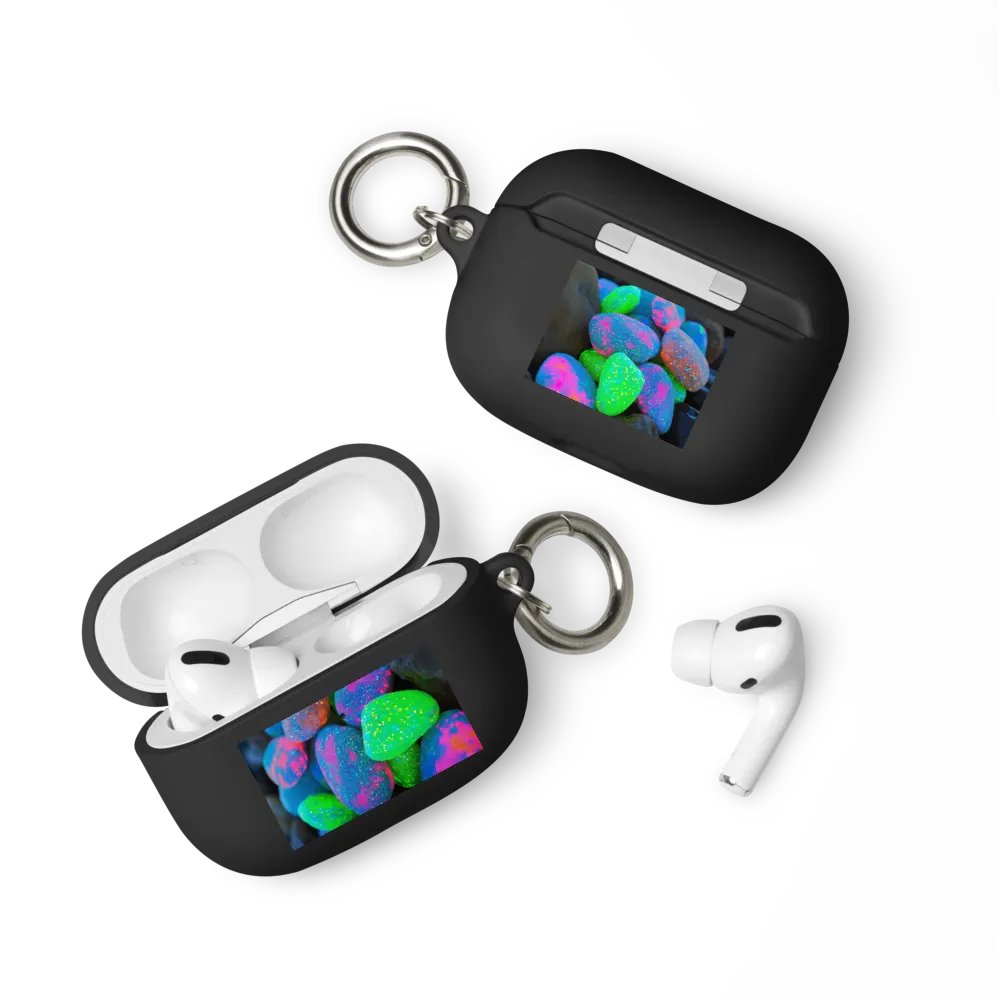 Neon Glitter Rocks AirPods Case - Glitter on the Go product image (2)