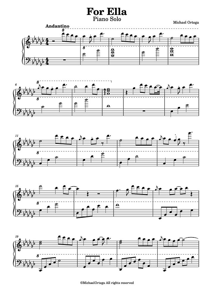 For Ella (Piano Score) product image (2)
