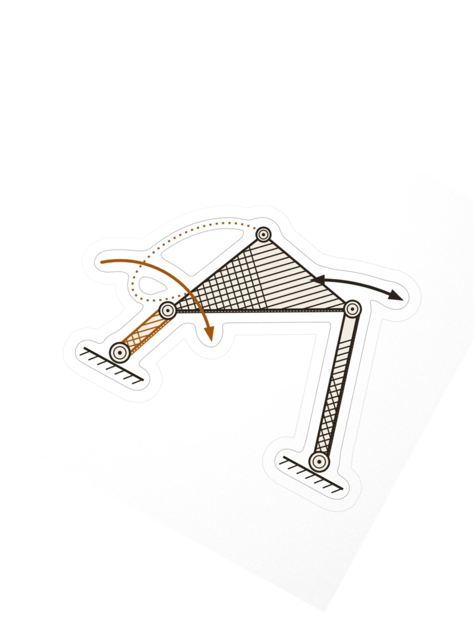 Four-bar linkage sticker · MOTION 07 product image (2)