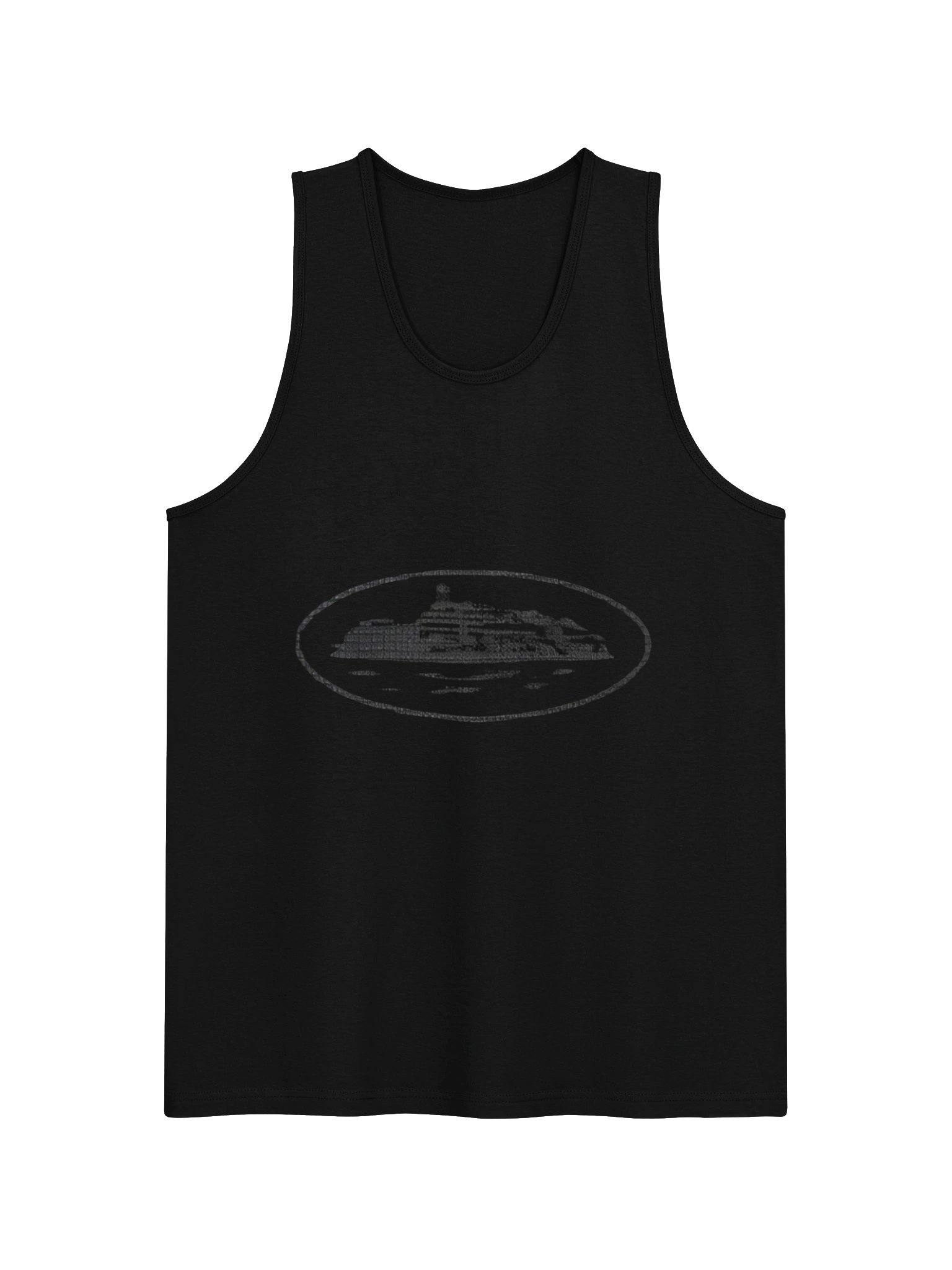 Corteiz Tank Top Guerillaz* Triple Black product image (1)
