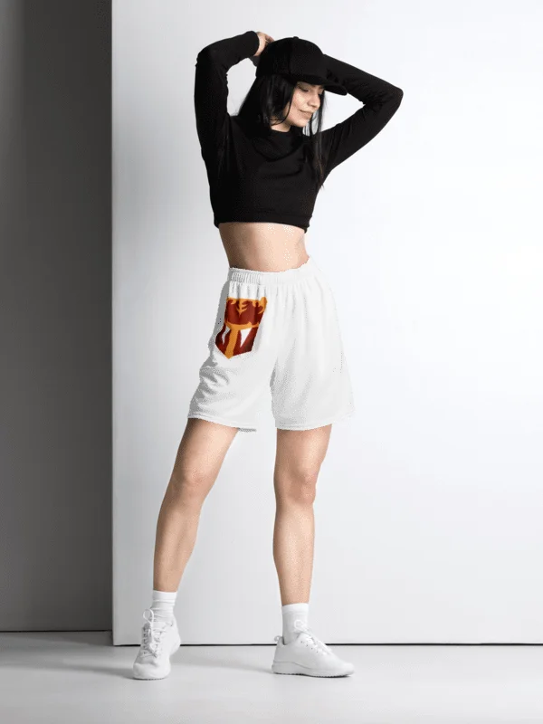 Red Robot Unisex Athletic Shorts (Inspired by the Arkeyans) product image (2)