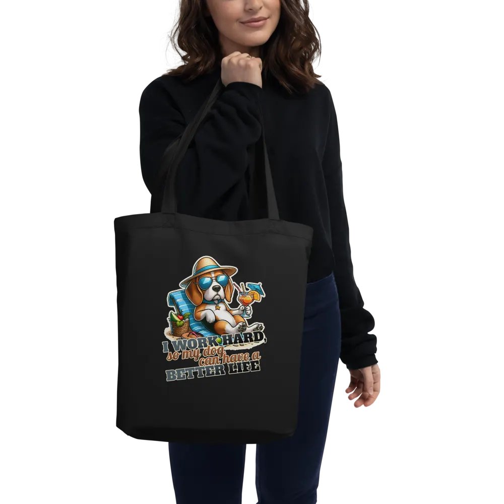 Work Hard - Beagle Beach - Tote Bag product image (3)