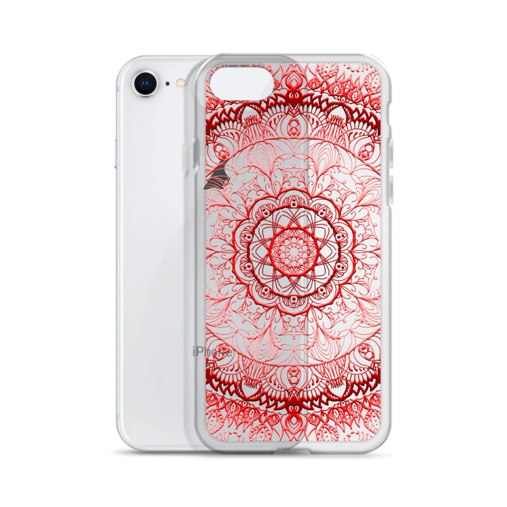 Crimson Mandala iPhone® Case product image (2)