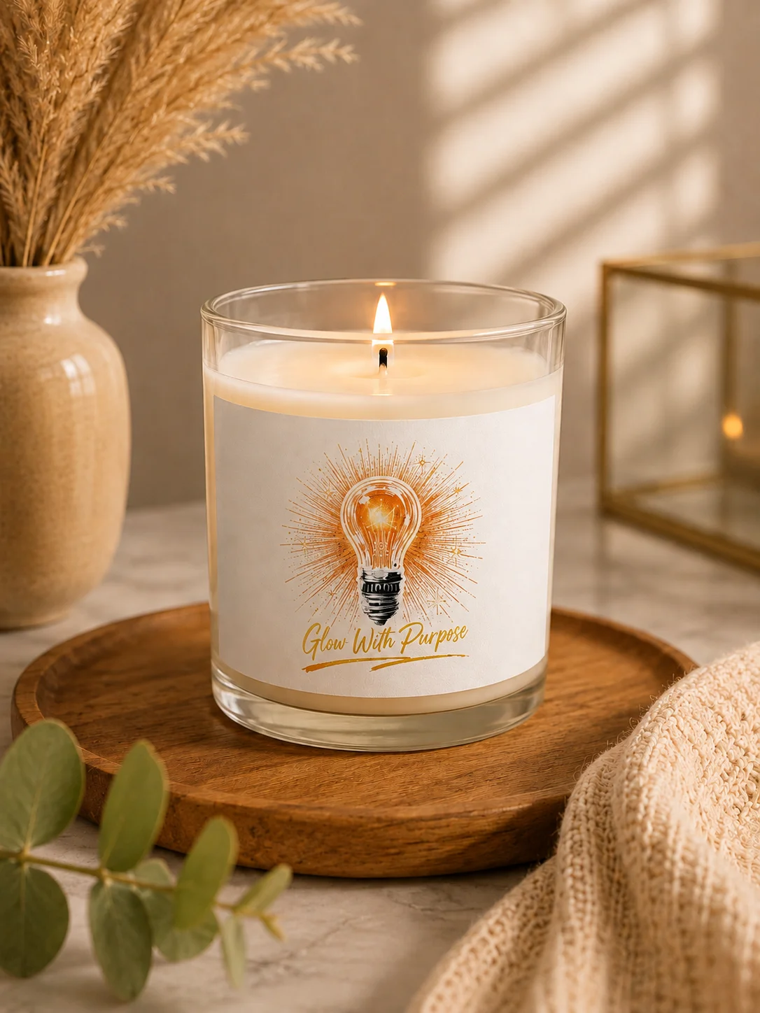 Glow With Purpose | Inspirational Self-Care Candle product image (1)