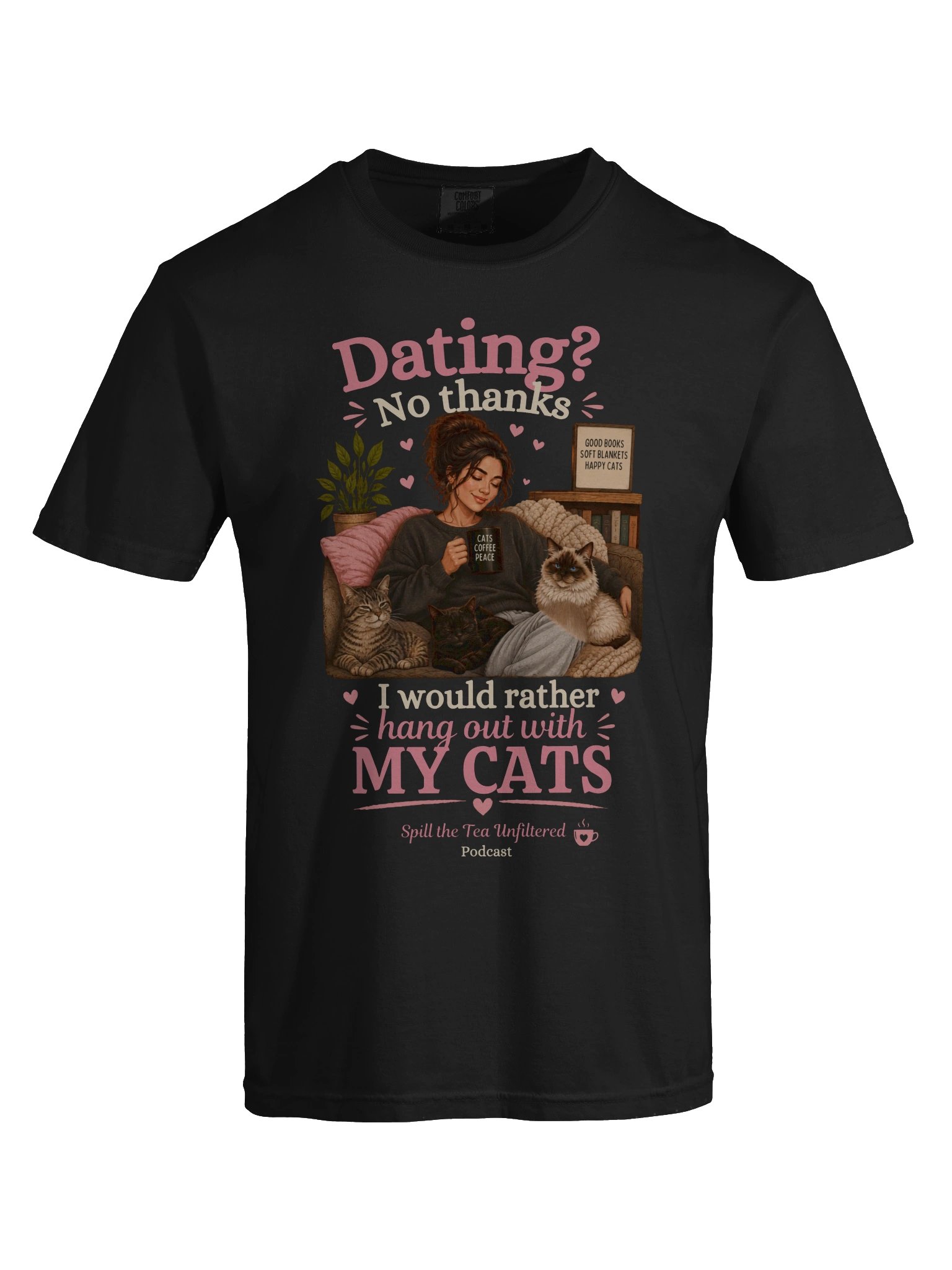 Dating? No Thanks — Cozy Cat-Lover Tee product image (5)