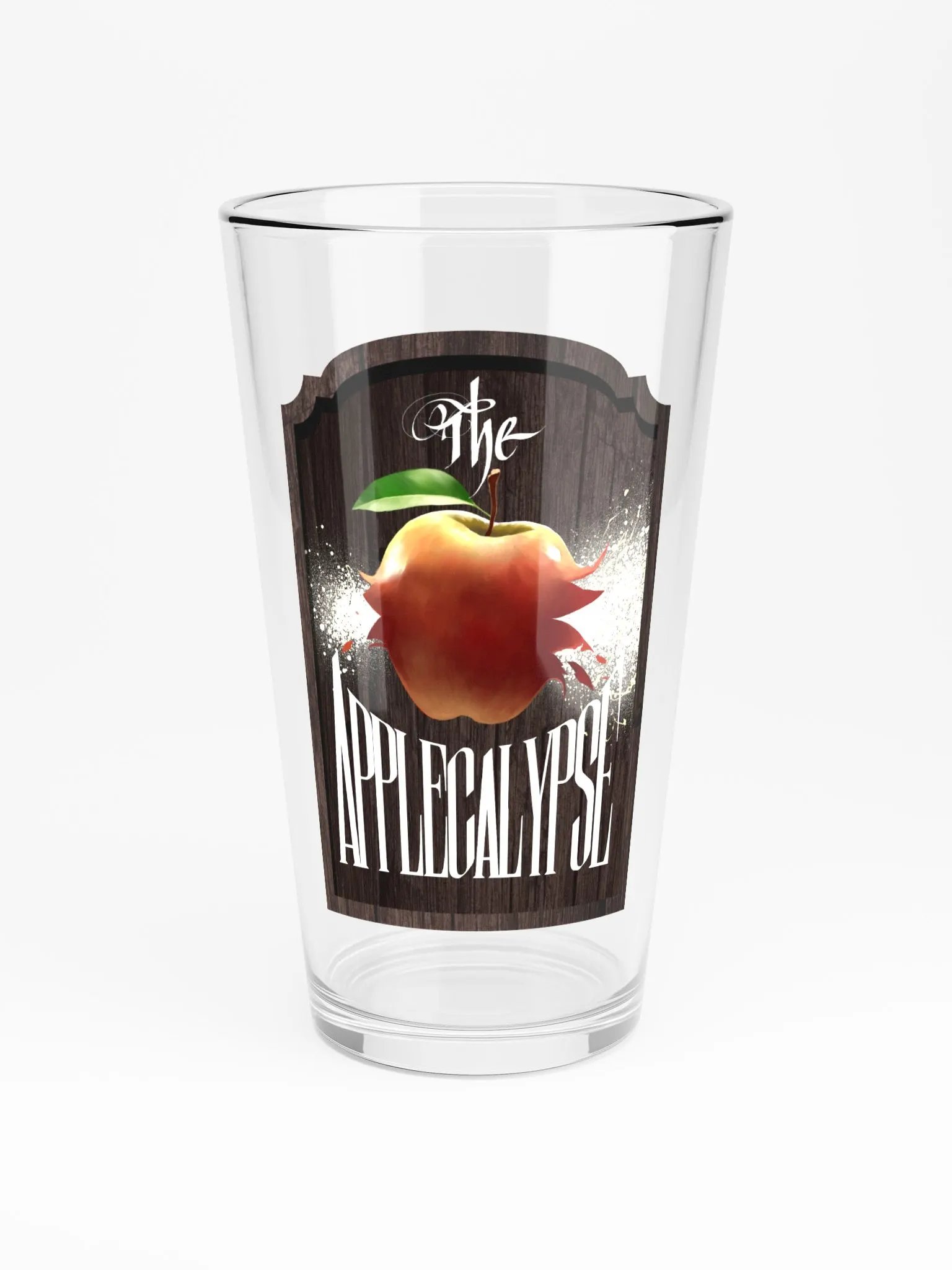 The Applecalypse Pub Sign ✦ Shaker Pint Glass product image (3)