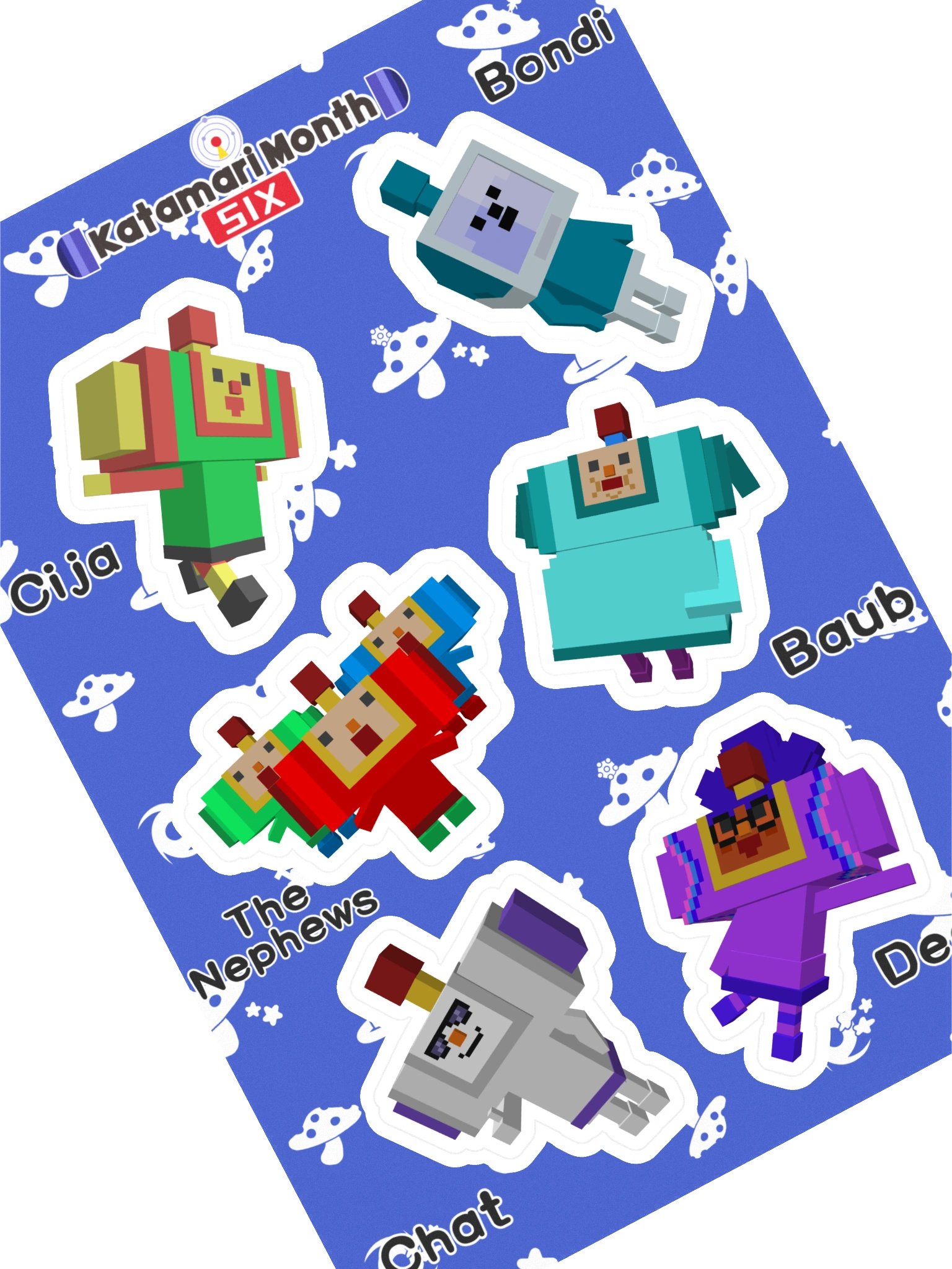 KDM6 OC Cousin Sticker Sheet #5 product image (1)