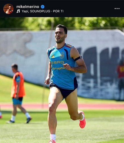 📲| Mikel Merino in training with Spain 🇪🇸