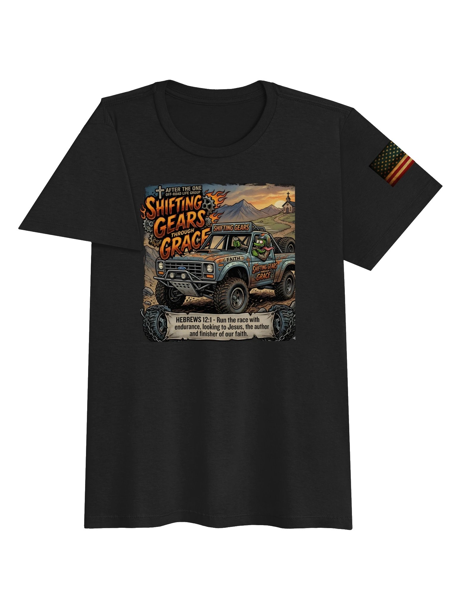 Shifting Gears Through Grace Off-Road Woman's Tee product image (3)