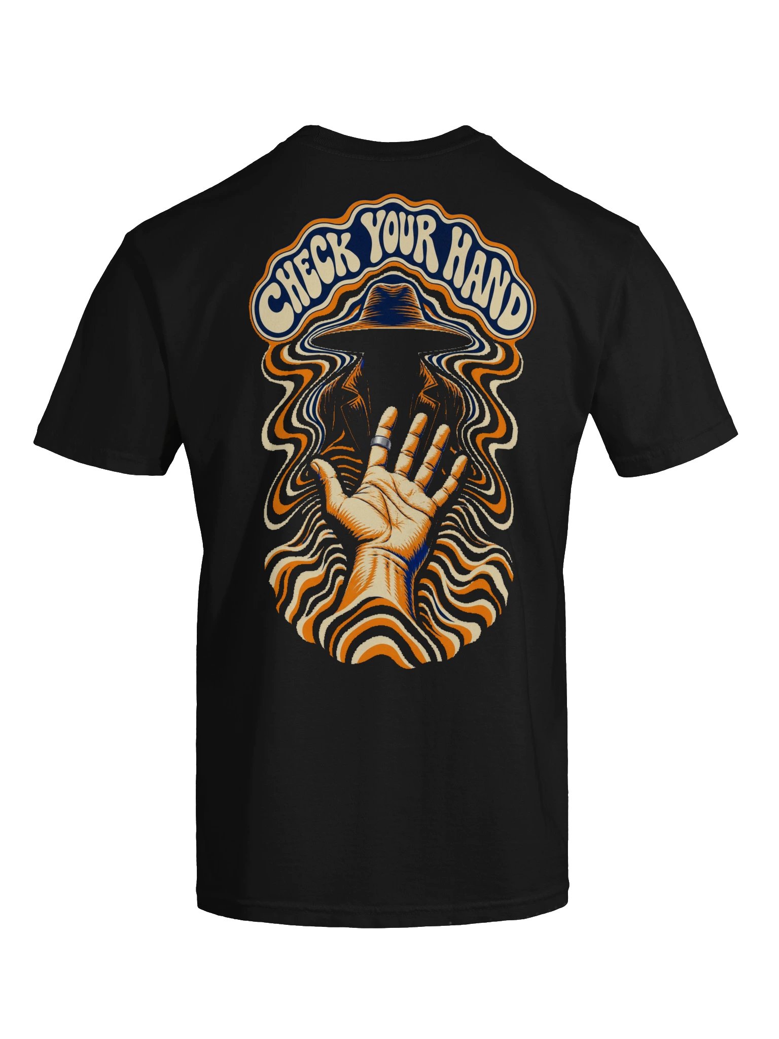 Check Your Hand — Hat Man Psychedelic Horror T-Shirt product image (19)