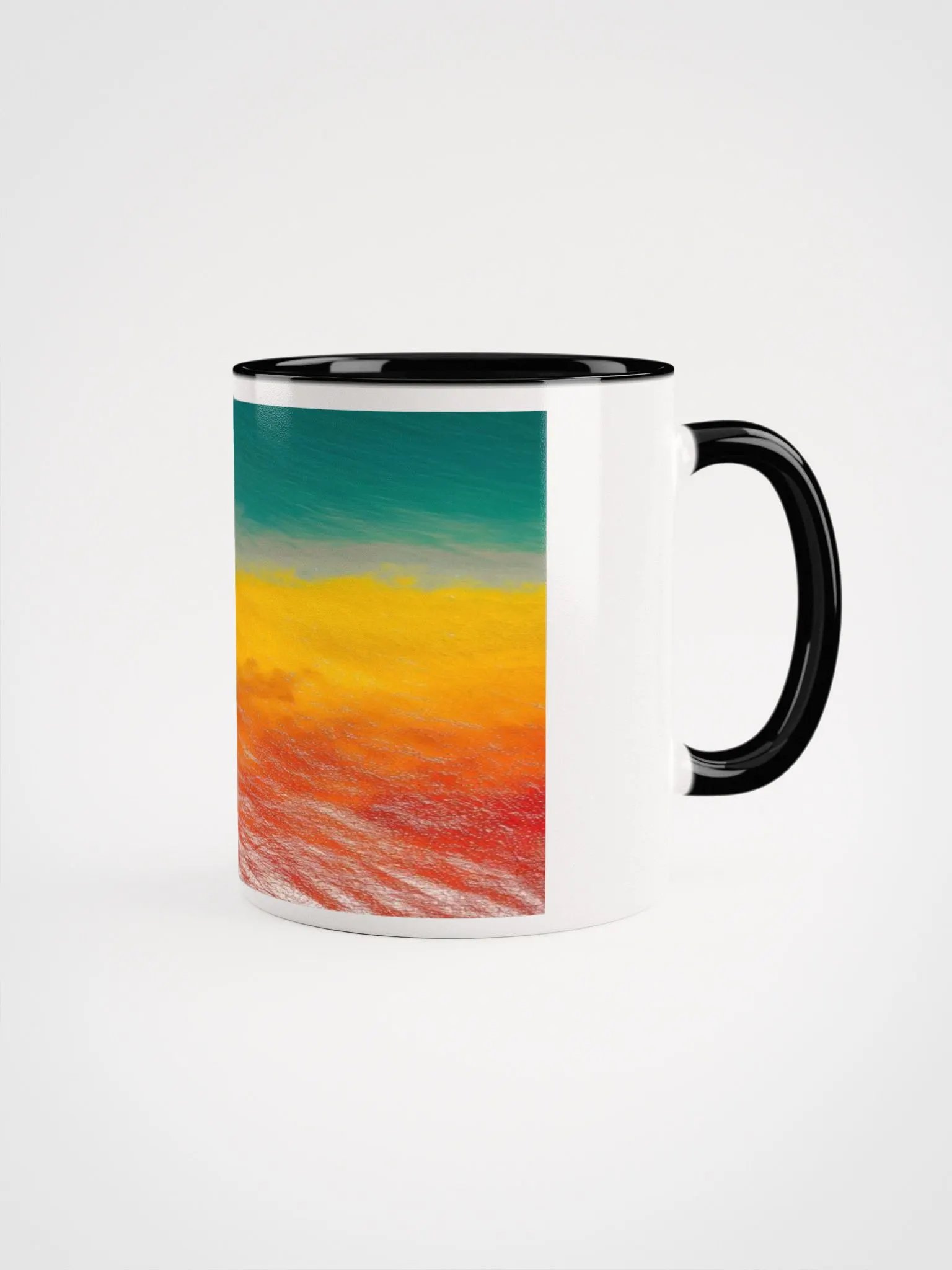 Ceramic Mug with Color Inside (rainbow) product image (2)