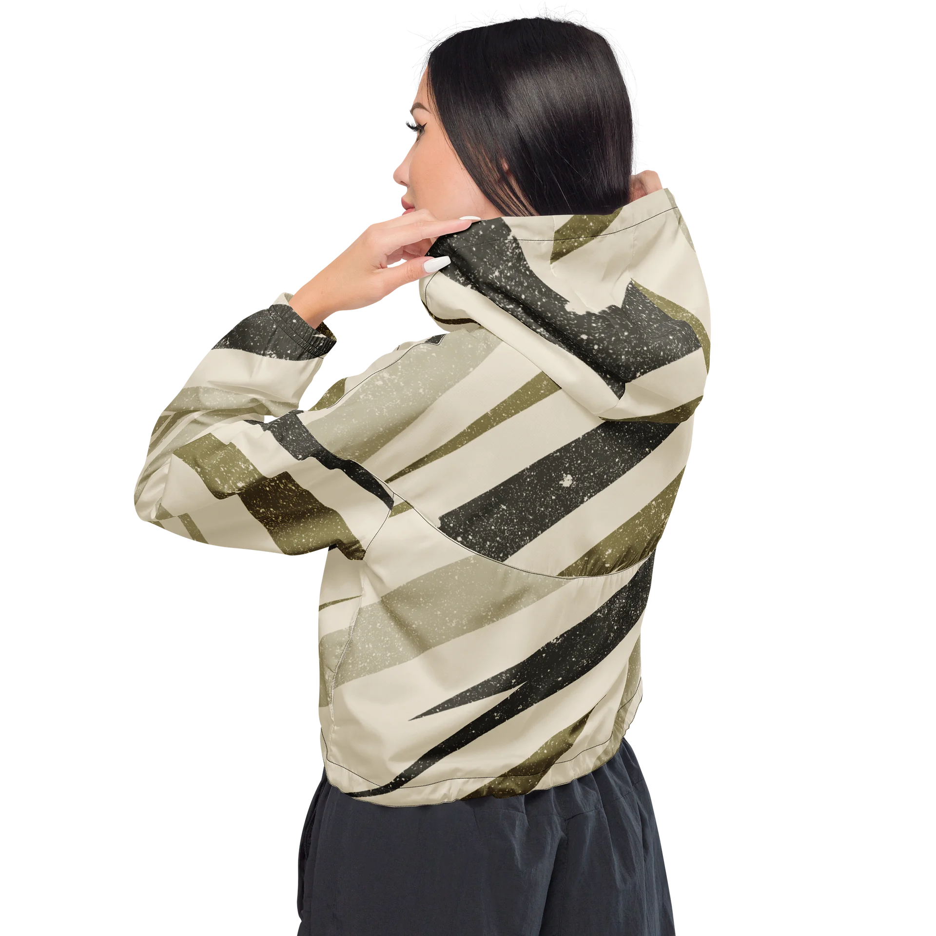 Geo Stripe Cropped Windbreaker product image (3)