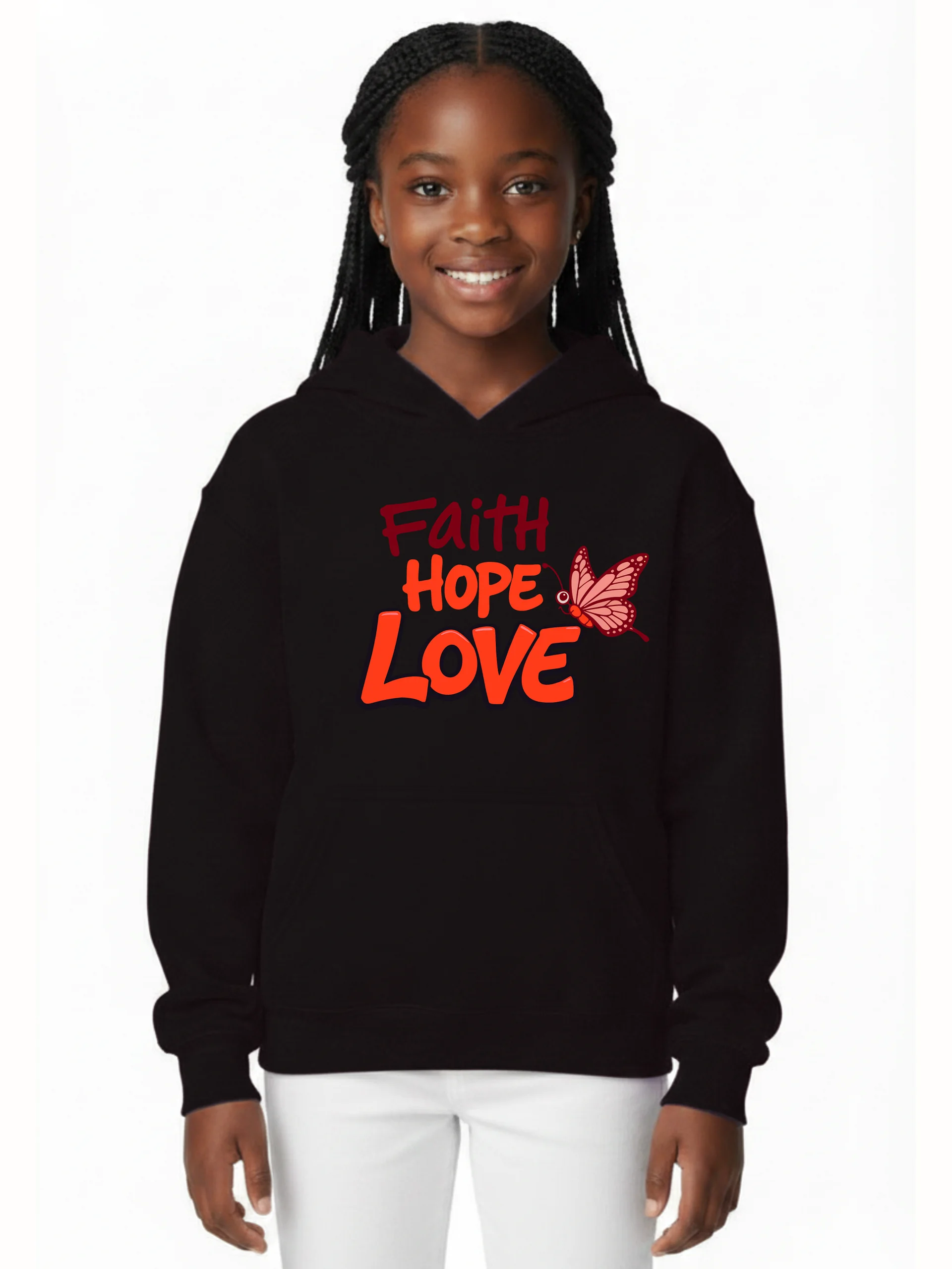 Faith, Hope, Love Girls Hoodie product image (1)